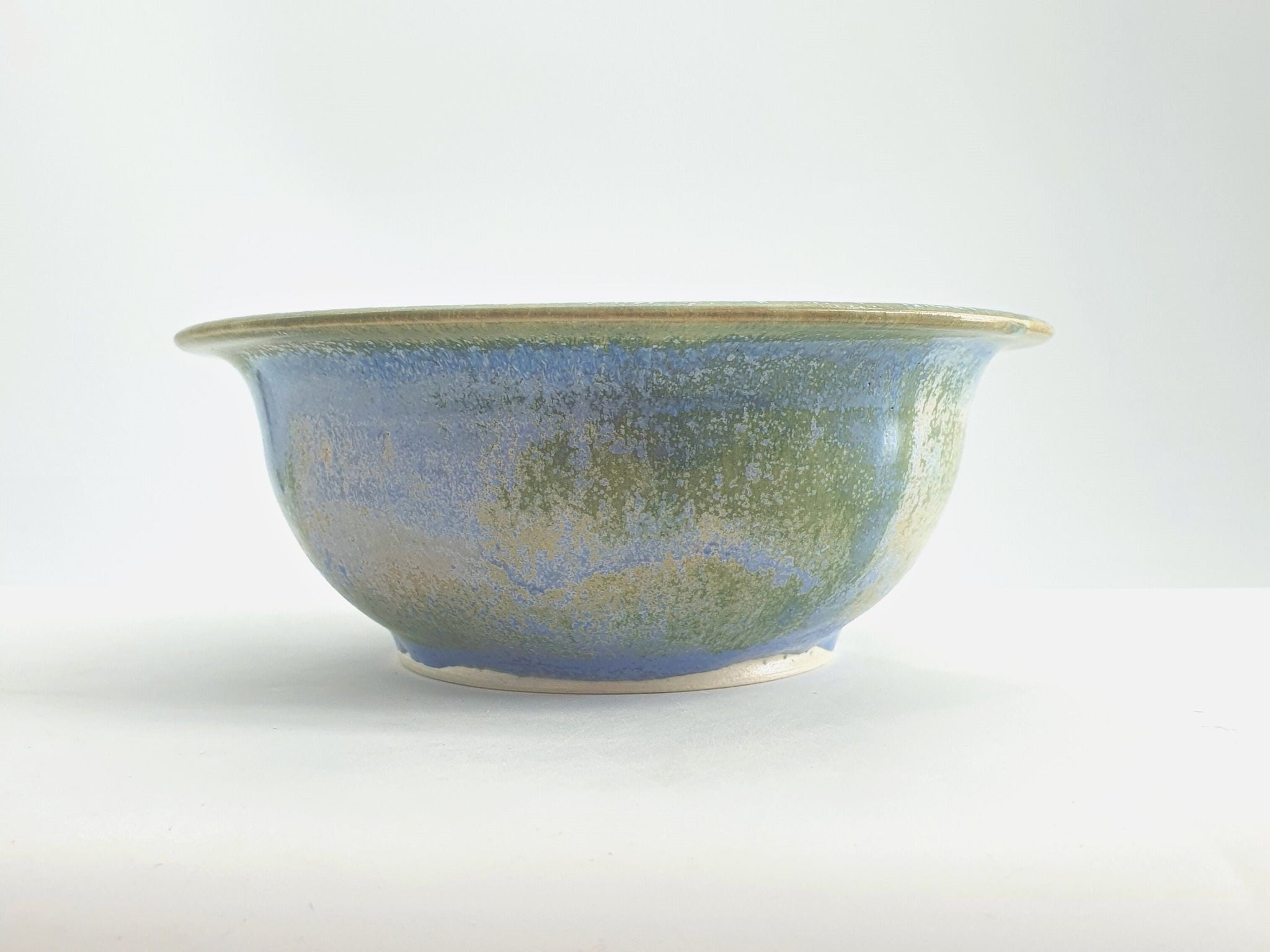 Small handmade ceramic bowl-porcelain pottery desert bowl - Breakfast bowl in blue - Handmade in Australia