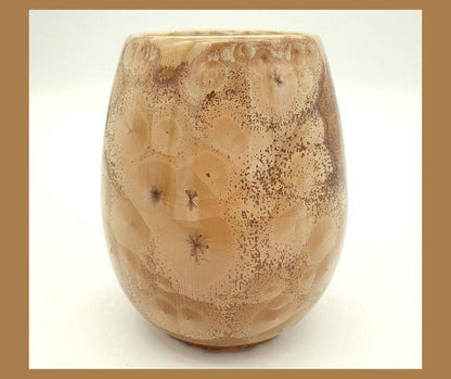 Handmade Australian bud vase in golden haze finish