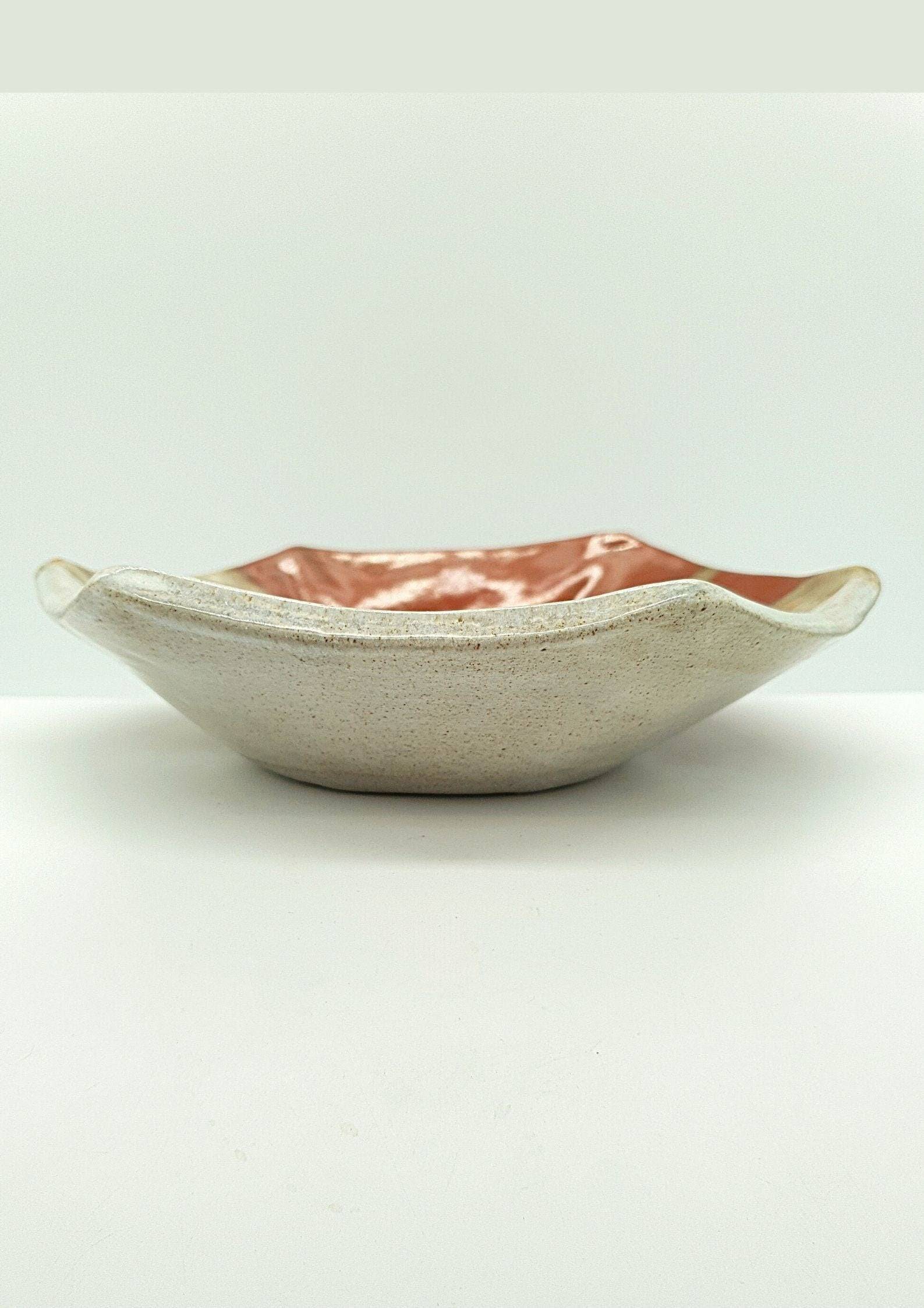 Rustic handmade hexagonal bowl – functional and decorative