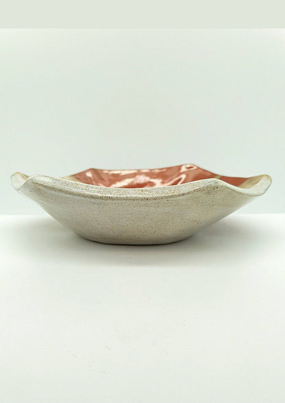Rustic handmade hexagonal bowl – functional and decorative