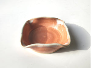 Ceramic trinket bowl - Trinket dish - Pink squared