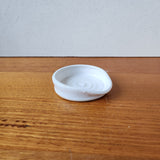 Ceramic Spoon rest - handmade pottery - white