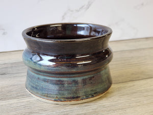 Hand-made pottery sugar bowl - UniquecCeramic container - small condiment Bowl - pottery Jar- Storage pot - One only