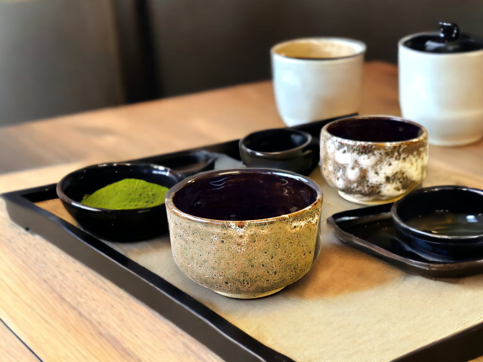 Handmade pottery matcha bowl - Australian ceramic Ramen - Noddle Bowl - Desert Dish - small Deep dish