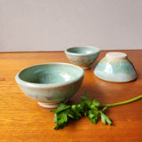 Small pottery handmade bowl - Condiment - Salt- Dipper -trinket bowl