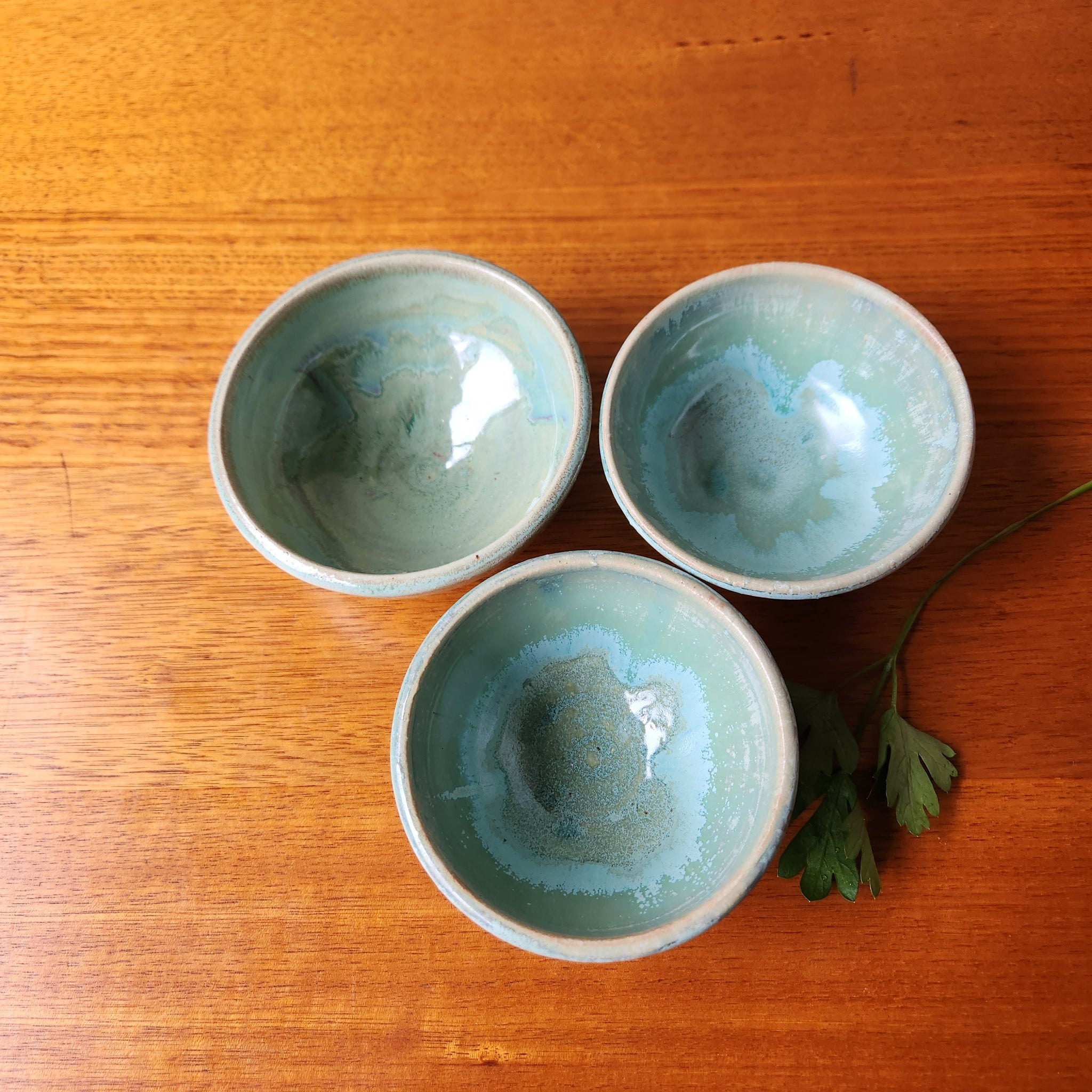 Small pottery handmade bowl - Condiment - Salt- Dipper -trinket bowl