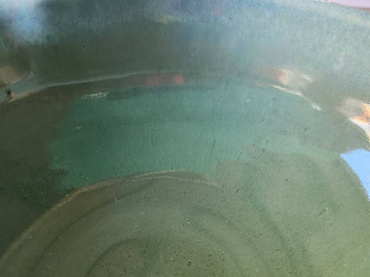 close up of the Food safe handmade ceramic salad bowl – artisan kitchenware