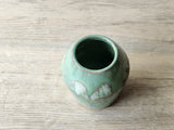 Ceramic bud Vase - Handmade small pottery vase- Stoneware vase made in Australia - Mother of pearl finish