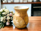 Hsndmde Pottery Small bud vase - Handmade ceramic caramel Crystalline glazed vase - flower vas - unique gift