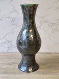 Porcelain handmade pottery Crystalline glaze vase - Large ceramic vase green - crystalline vase - display vase