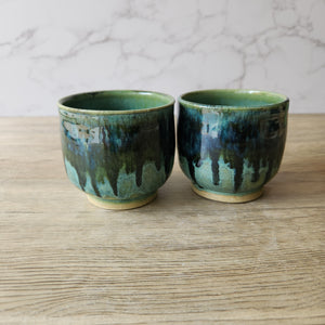 Handmade pottery mugs – Japanese-style yunomi ceramic tea cup