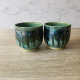 Handmade pottery mugs – Japanese-style yunomi ceramic tea cup