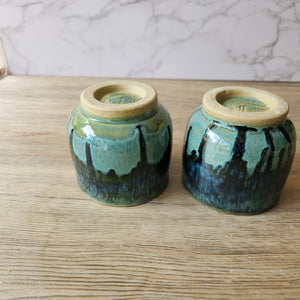 Handmade pottery mugs – spearmint green ceramic tea cup