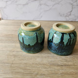Handmade pottery mugs – spearmint green ceramic tea cup