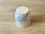 Small handmade pottery cup with crystalline glaze - Hand made Ceramic tumbler - pencil holder - ceramic cylinder - pottery mug