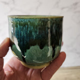 Australian handmade pottery cup – yunomi tea mug with unique glaze