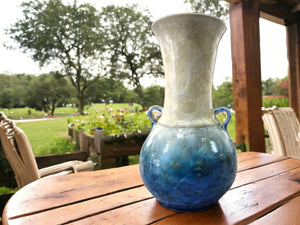 Porcelain handmade pottery Crystalline glaze vase - Large ceramic vase - crystalline vase - display vase