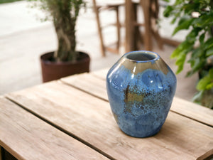 Pottery bud vase - Crystalline vase - Handmade pottery bud vase - Small gift