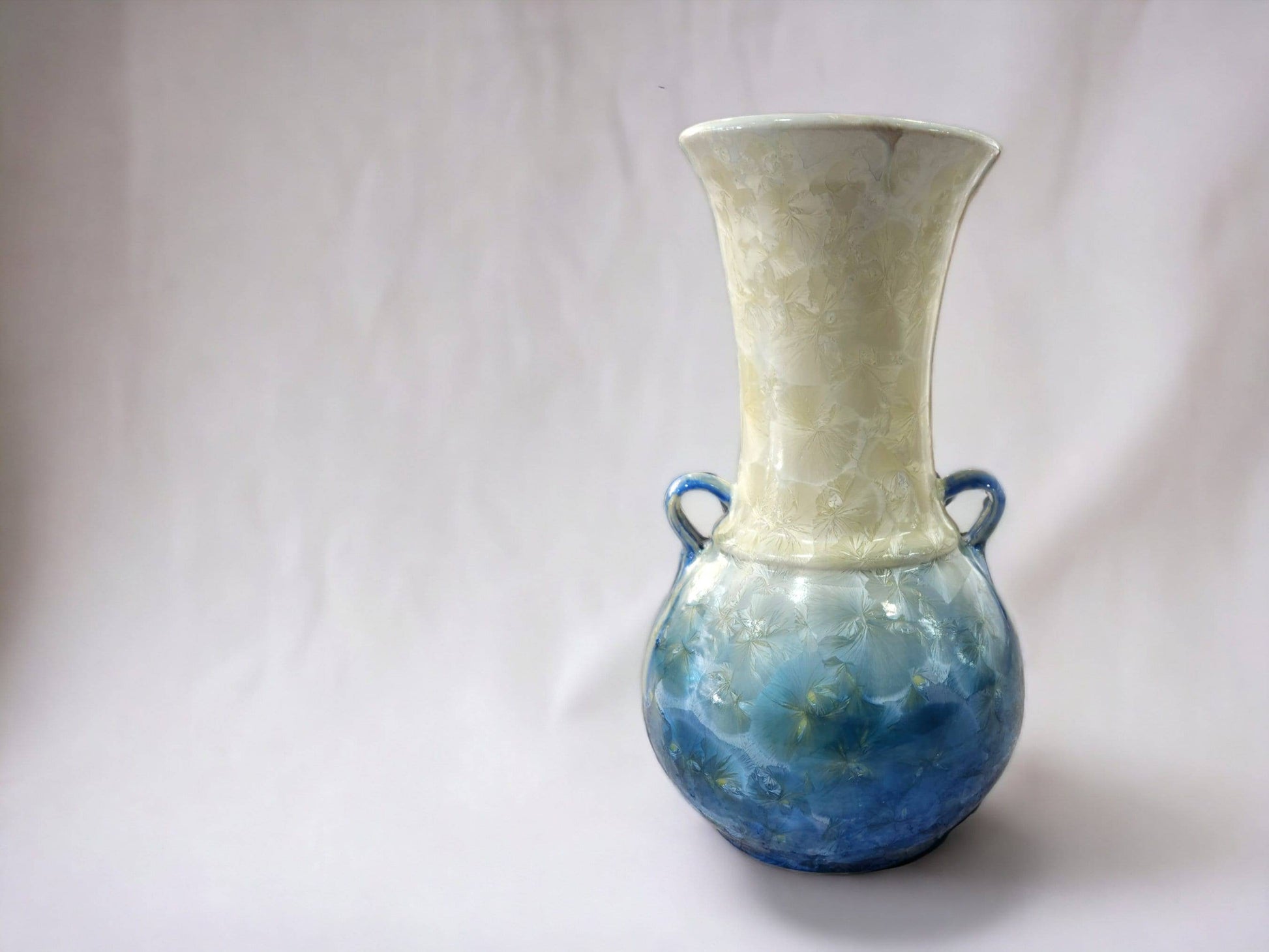 Porcelain handmade pottery Crystalline glaze vase - Large ceramic vase - crystalline vase - display vase