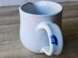 Handmade pottery Jug, 400ml ceramic creamer, Australian-made milk jug, white creamer, gravy boat, milk jug, SECOND