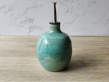 Hand made Pottery Oil Bottle - Ceramic Olive oil pourer - Oil dispenser made in Australia - Vinegar bottle - dressing bottle