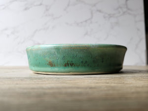 Pottery Chip and dip bowl - TV snack ceramic bowl or condiment bowl- seafoam green 2 - A perfect gift for him