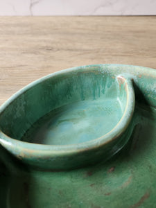 Pottery Chip and dip bowl - TV snack ceramic bowl or condiment bowl- seafoam green 2 - A perfect gift for him