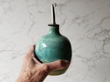 Hand made Pottery Oil Bottle - Ceramic Olive oil pourer - Oil dispenser made in Australia - Vinegar bottle - dressing bottle