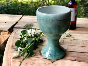 Handmade ceramic wine goblet - a perfect gift for a wine lover - Bar accessories - A unique gift for her