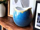 Hand made Pottery bowl -Ceramic bowl with Crystalline glaze - entryway table display bowl -