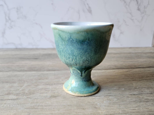 Small Handmade ceramic wine goblet - a perfect gift for a wine or spirit lover - Bar accessories - A unique gift for her