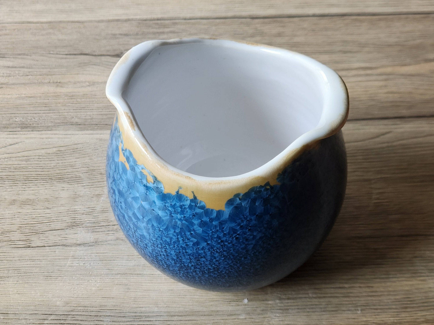 Unique crystal glaze ceramic bowl, handmade in Melbourne