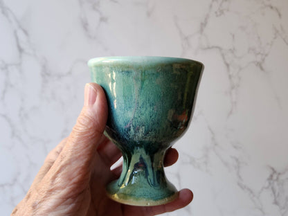 Small Handmade ceramic wine goblet - a perfect gift for a wine or spirit lover - Bar accessories - A unique gift for her