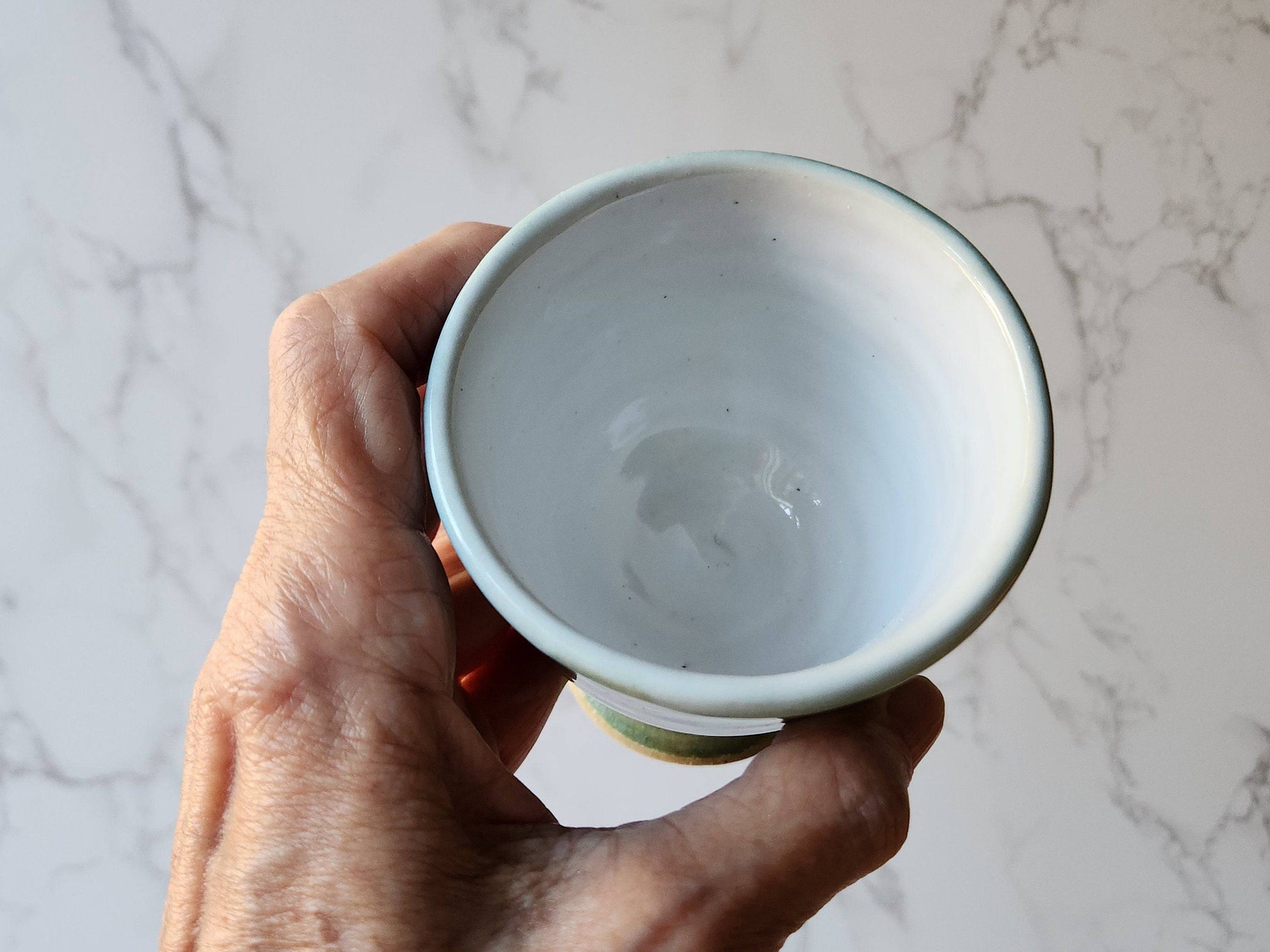 Small Handmade ceramic wine goblet - a perfect gift for a wine or spirit lover - Bar accessories - A unique gift for her