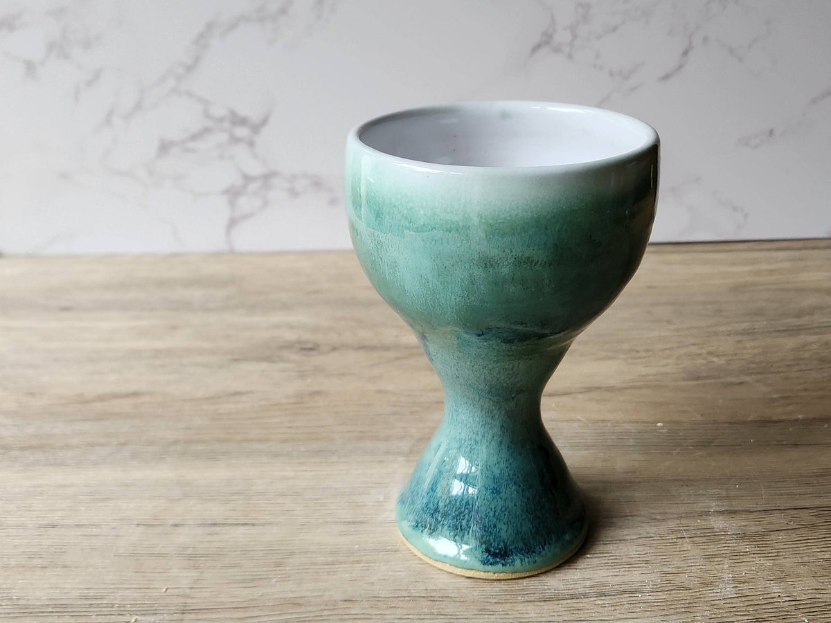 Handmade pottery goblet made in Melbourne, Australia