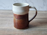 Handmade Pottery Stein - Ceramic pint size mug - man-size tankard - Bush Australia inspired stein - 550ml ceramic beer mug - Pint Pot