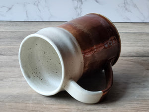 Handmade Pottery Stein - Ceramic pint size mug - man-size tankard - Bush Australia inspired stein - 550ml ceramic beer mug - Pint Pot