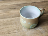 Handmade Pottery Mug Australia - Crystalline glazes green mug - handmade Ceramic crystal cup - unique gift - microwave-safe mug - 300ml