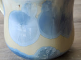 Handmade Pottery mugs, ceramic coffe mug with crystalline glaze, 300ml large pottery cup, Unique pottery gift, coffee lovers