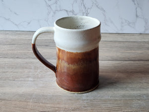 Handmade Pottery Stein - Ceramic pint size mug - man-size tankard - Bush Australia inspired stein - 550ml ceramic beer mug - Pint Pot