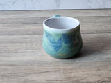 Handmade pottery mug, Ceramic mug made in Australia, coffee lovers mug, large coffee cup, 350ml cup, large teacup