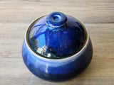 Hand-made pottery sugar bowl - Ceramic lidded container - small condiment Bowl - pottery lidded tea Jar- Storage pot - 2-cup capacity bowl