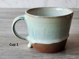 handmade pottery cup - small mug - red clay ceramic mug - unique gift