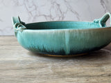 Handmade pottery handled display- serving Bowl- Handmade ceramic bowl with handles