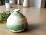 Hand-made pottery sugar bowl - Ceramic lidded container - small condiment container - lidded bowl - Storage pot - Tea Jar - 2 cup capacity