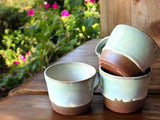 handmade pottery cup - small mug - red clay ceramic mug - unique gift