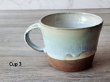 handmade pottery cup - small mug - red clay ceramic mug - unique gift