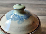 Hand-made pottery sugar bowl - Ceramic lidded container - small condiment Bowl - pottery lidded tea Jar- Storage pot