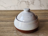 Hand-made pottery sugar bowl - Ceramic lidded container - small condiment container - lidded bowl - Storage pot - Tea Jar - SECOND