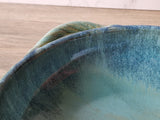 Handmade pottery handled display- serving Bowl